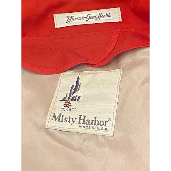 Vintage Misty Harbor Red Trench Coat Womens Size 8 Regular USA ILGWU Union Label - Picture 6 of 15